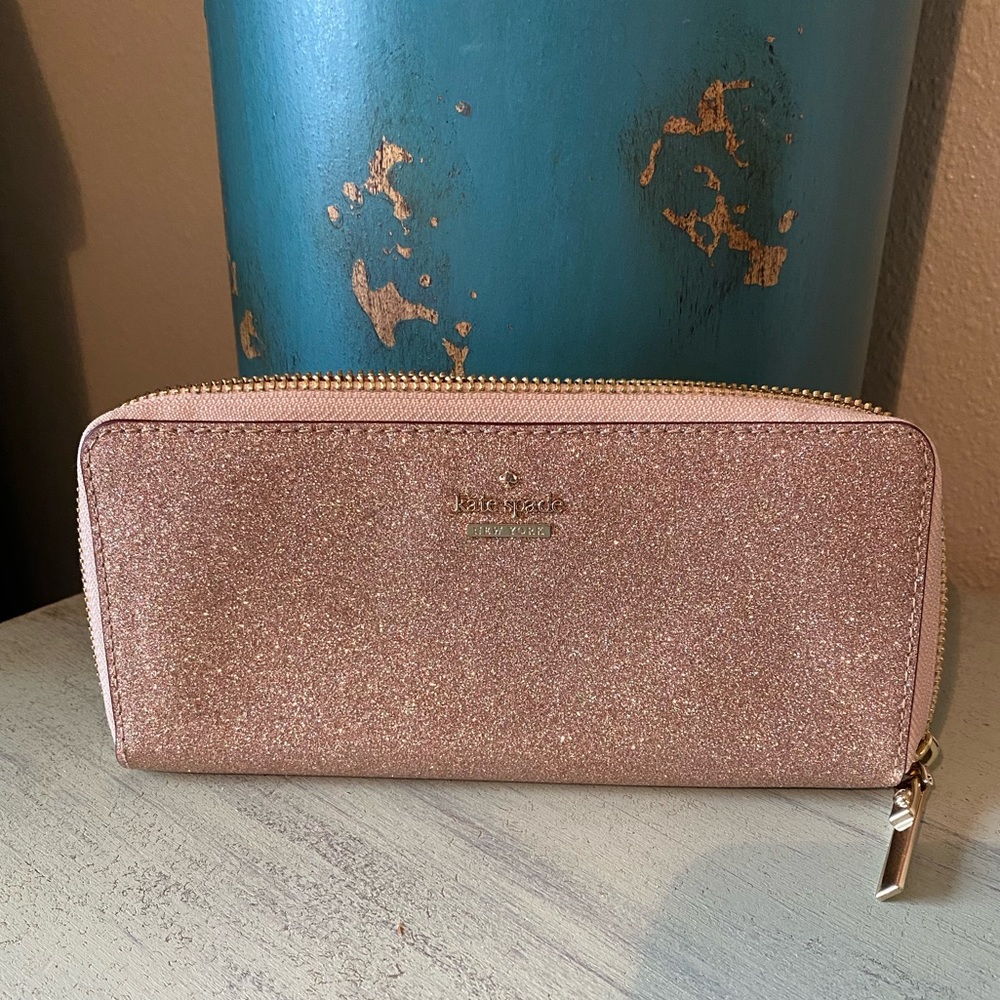 Kate Spade Glittery Pink Wallet